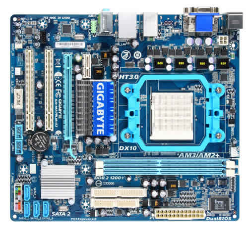 GIGABYTE GA-MA78LM-S2 motherboard Socket AM3 micro ATX