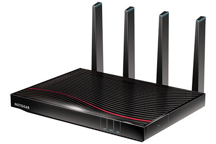 NETGEAR C7800-100NAS wireless router Gigabit Ethernet Dual-band (2.4 GHz / 5 GHz) Black