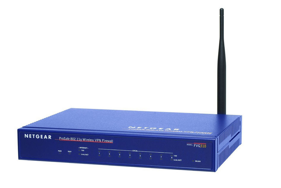NETGEAR FVG318G wireless router Fast Ethernet Black, Blue