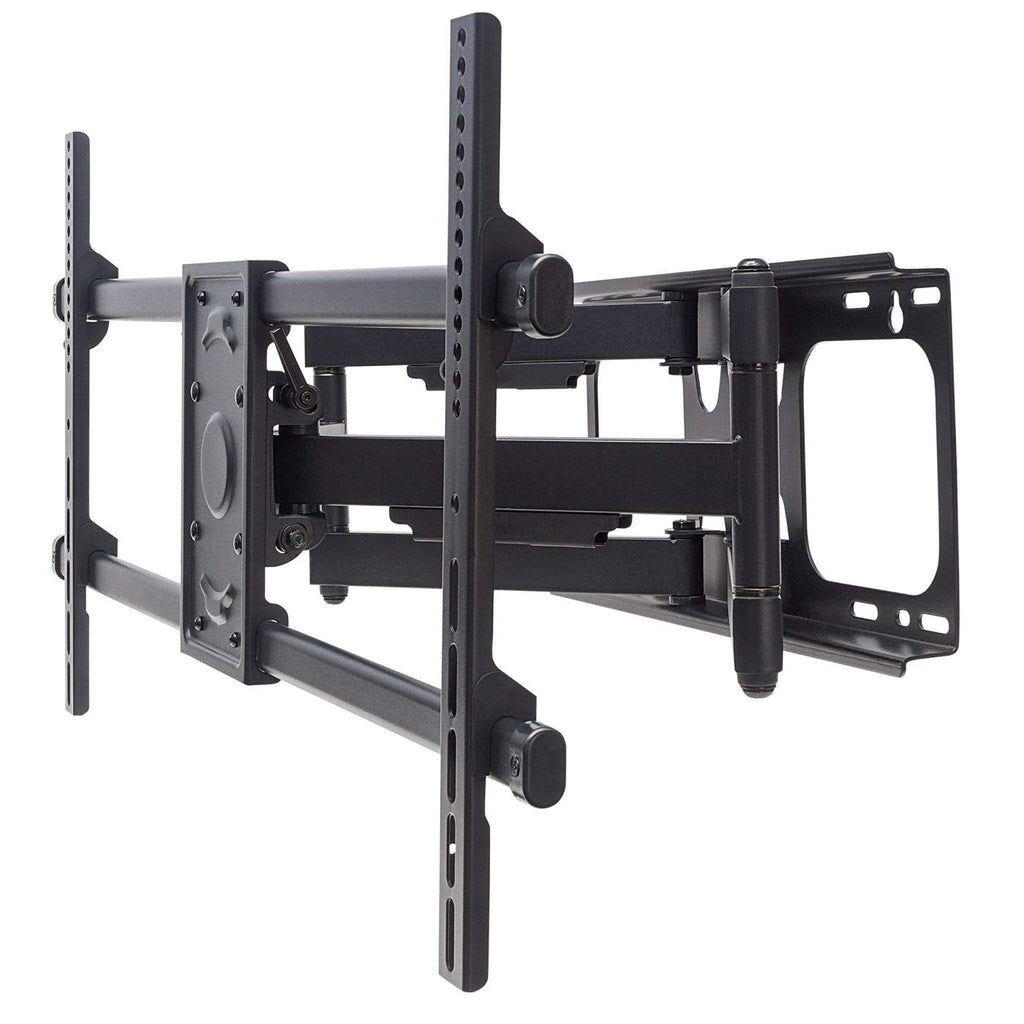 Manhattan Wall Mount for TV & Monitors (Full Motion), For screens 37" to 75", VESA compatibility: all between 200x200mm to 800x400mm - check the dimensions of the four mounting holes on back of screen to ensure it fits, Max 75kg, Black, Bracket, Lifetime Warranty