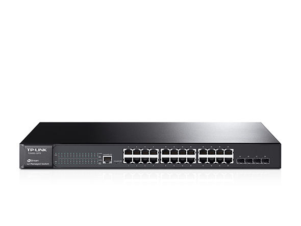 TP-Link T2600G-28TS network switch Managed L2 Gigabit Ethernet (10/100/1000) Black