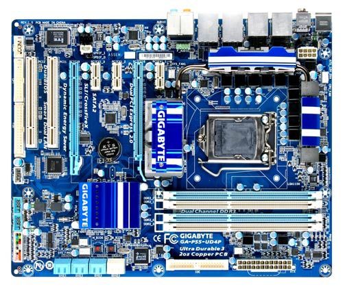 GIGABYTE GA-P55-UD4P motherboard Intel® P55 LGA 1156 (Socket H) ATX