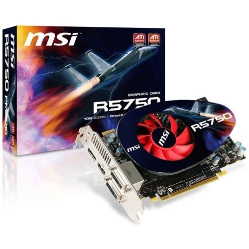 MSI R5750-PM2D1G graphics card 1 GB GDDR5