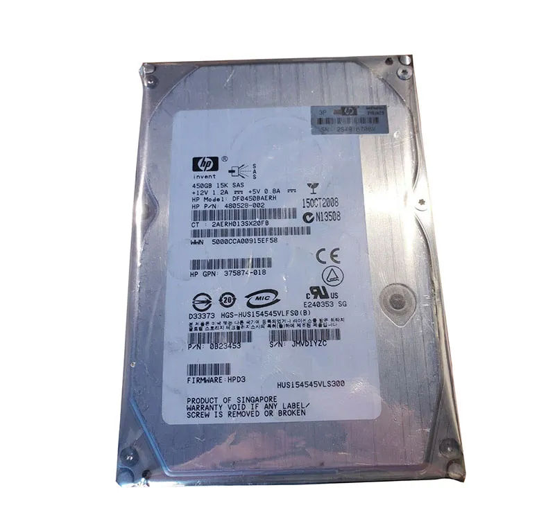 375874-018 - HP 450GB 15000RPM SAS 3Gb/s 3.5-in Hard Drive