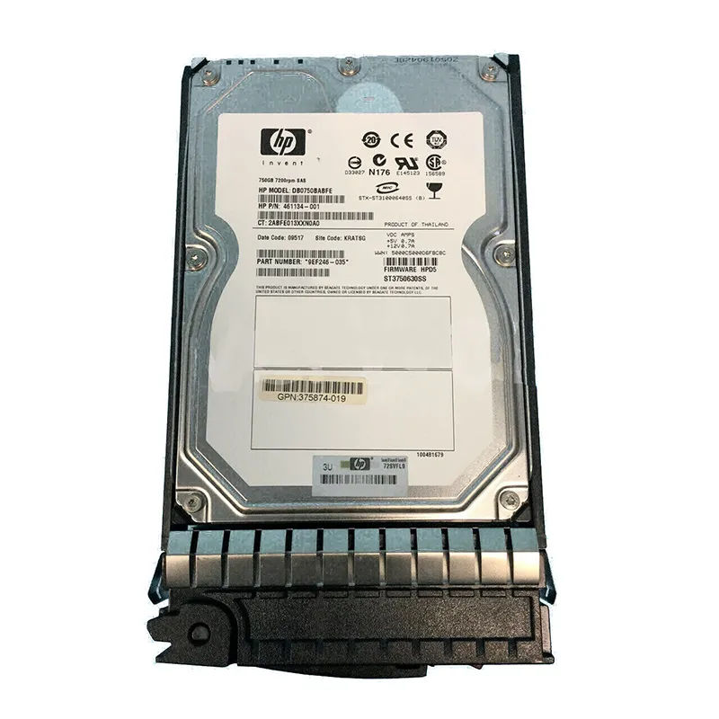 375874-019 - HP 750GB 7200RPM SATA 3Gb/s 3.5-in Hard Drive
