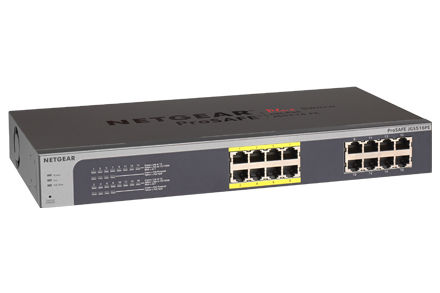 NETGEAR JGS516PE Unmanaged Gigabit Ethernet (10/100/1000) Power over Ethernet (PoE) Grey