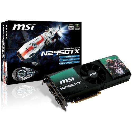 MSI N295GTX-2D1792-OC GeForce GTX 295 1.75 GB GDDR3