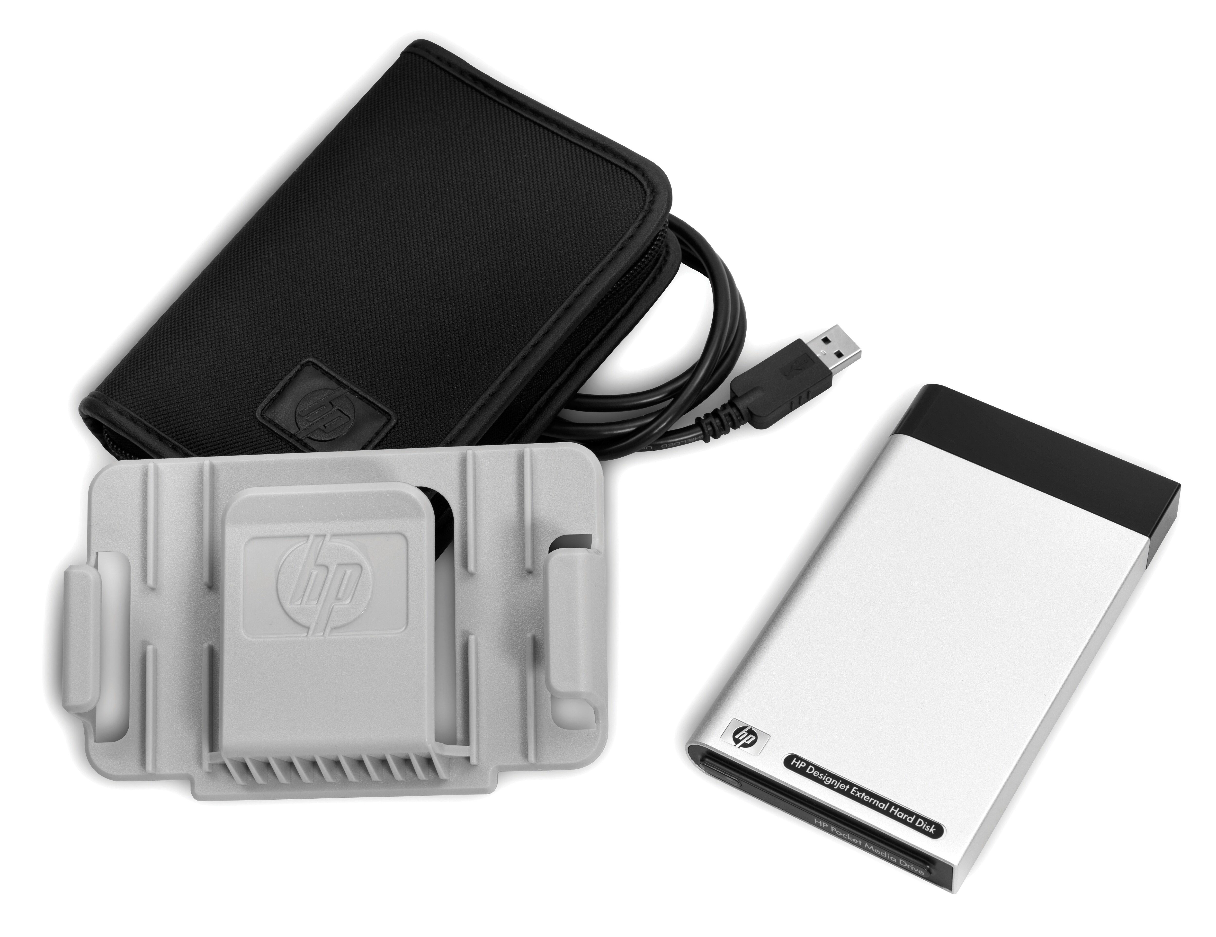 HP CN501A external hard drive 160 GB Black, Silver