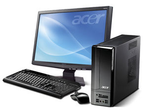 Acer Aspire X1700-X223Wb Intel® Pentium® E5200 4 GB DDR2-SDRAM 640 GB NVIDIA® GeForce® 7100 Windows Vista Home Premium Mini Tower PC