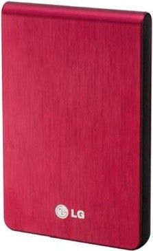 LG 500GB HXD3 external hard drive 5400 RPM 2.5" USB 2.0 Red