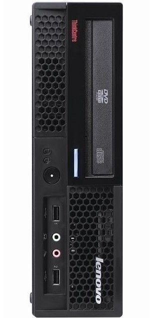 Lenovo ThinkCentre M58 USFF (8820AJG) + ThinkVision L2440P Intel® Core™2 Duo E7500 2 GB DDR3-SDRAM 320 GB Intel® GMA 4500M Windows 7 Professional PC Black