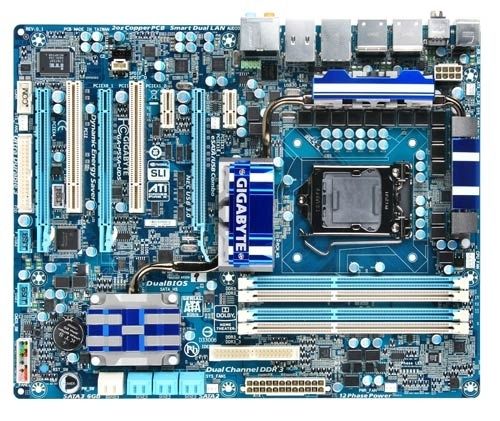 GIGABYTE GA-P55A-UD5 motherboard Intel® P55 LGA 1156 (Socket H) ATX