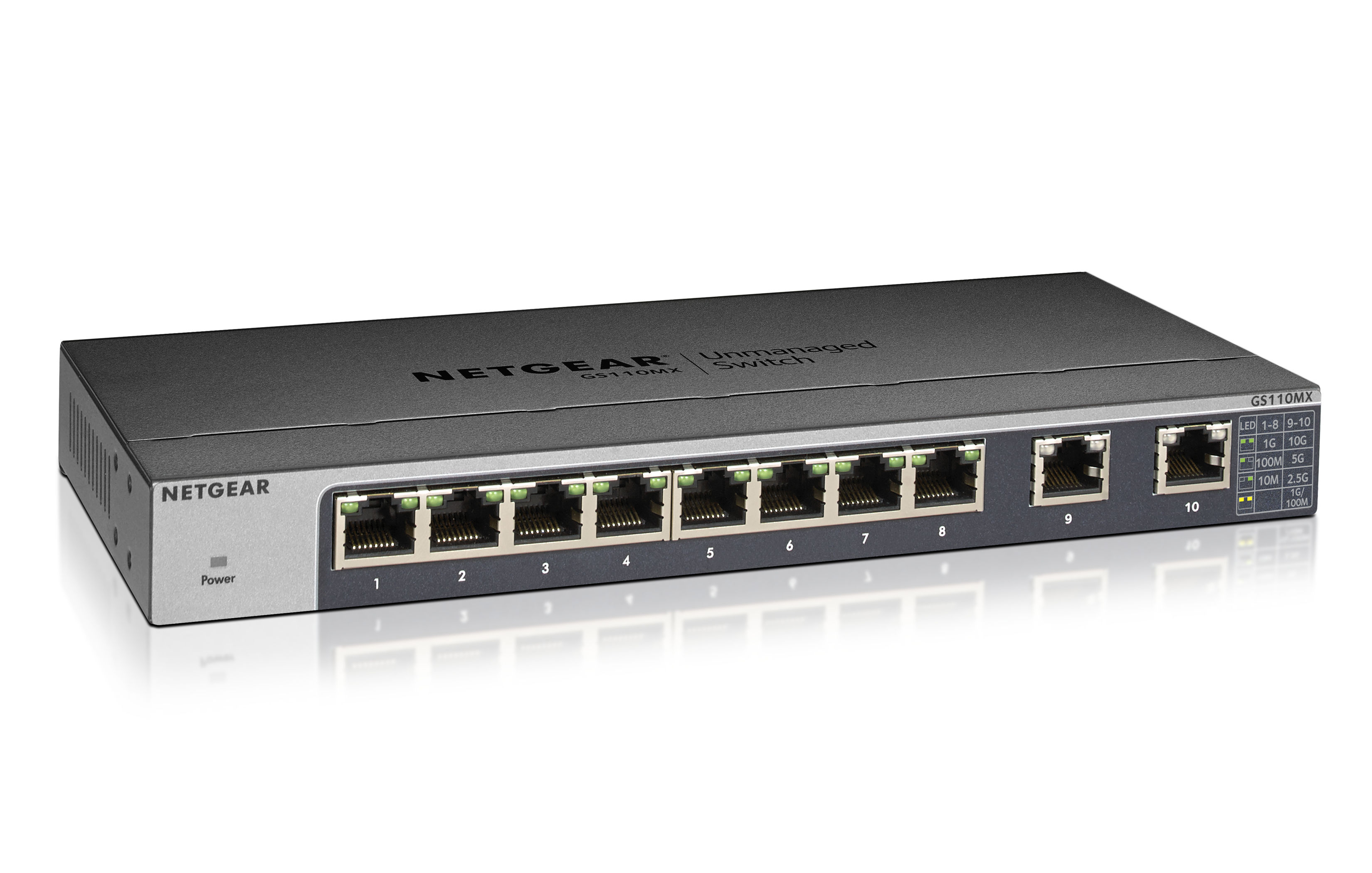 NETGEAR GS110MX Unmanaged L3 Gigabit Ethernet (10/100/1000) Black