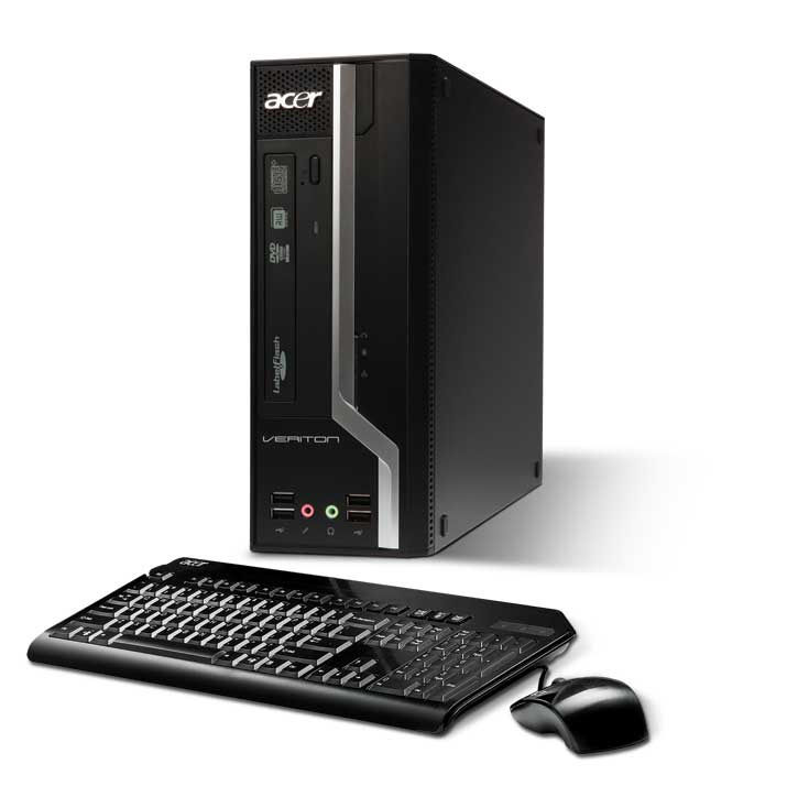 Acer Veriton X480G Intel® Core™2 Duo E7500 4 GB DDR3-SDRAM 320 GB Intel® GMA X4500 Windows XP Professional SFF PC Black