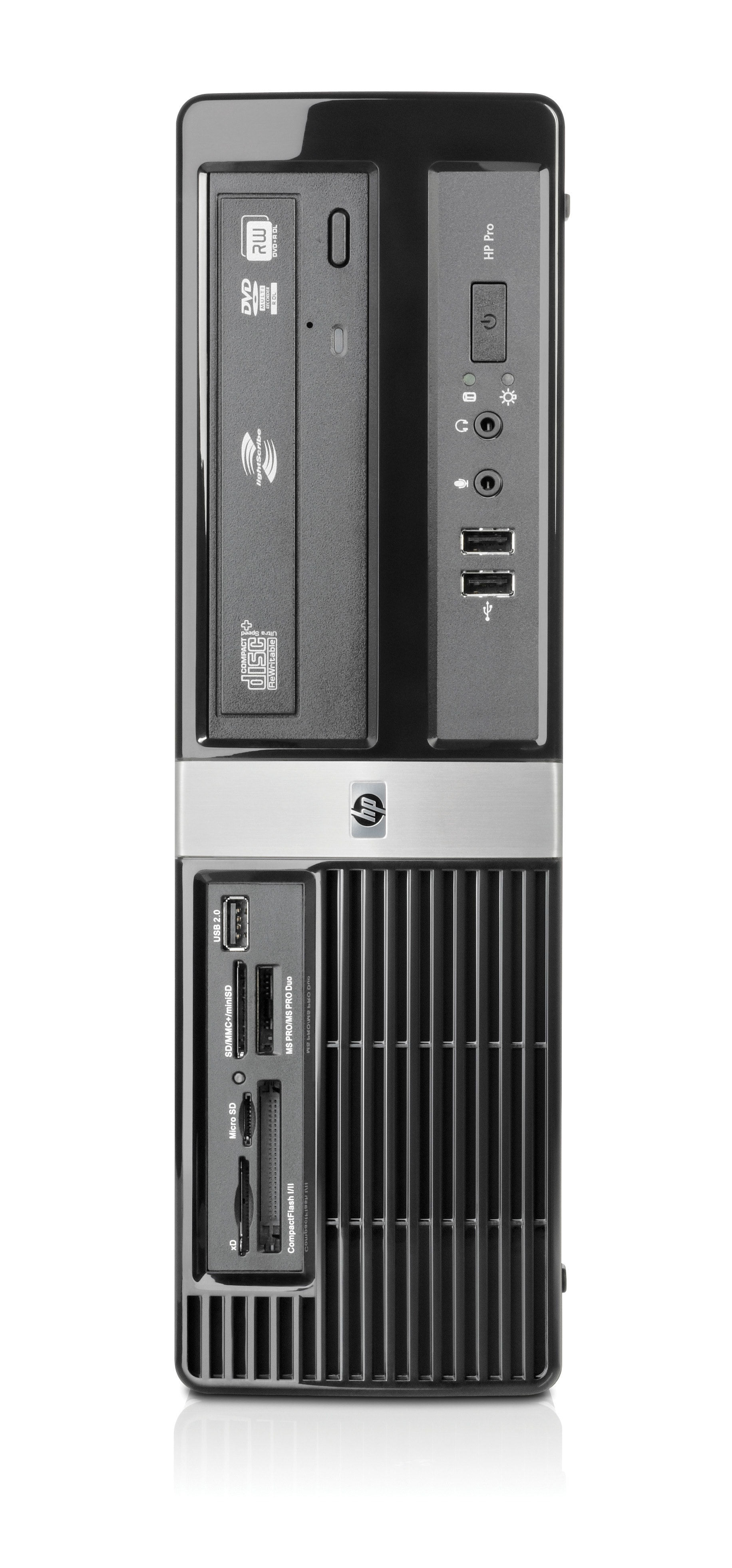 HP Pro 3010 Intel® Core™2 Duo E7500 2 GB DDR3-SDRAM 320 GB HDD Windows XP Professional SFF PC Grey
