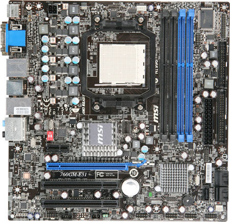MSI 760GM-E51 Socket AM3 micro ATX