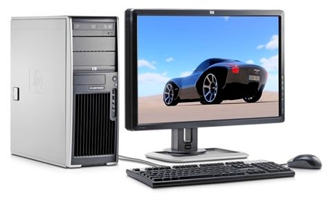 HP xw4600 + LP2275w Intel® Core™2 Duo E8500 2 GB DDR2-SDRAM Windows 7 Professional Minitower Workstation