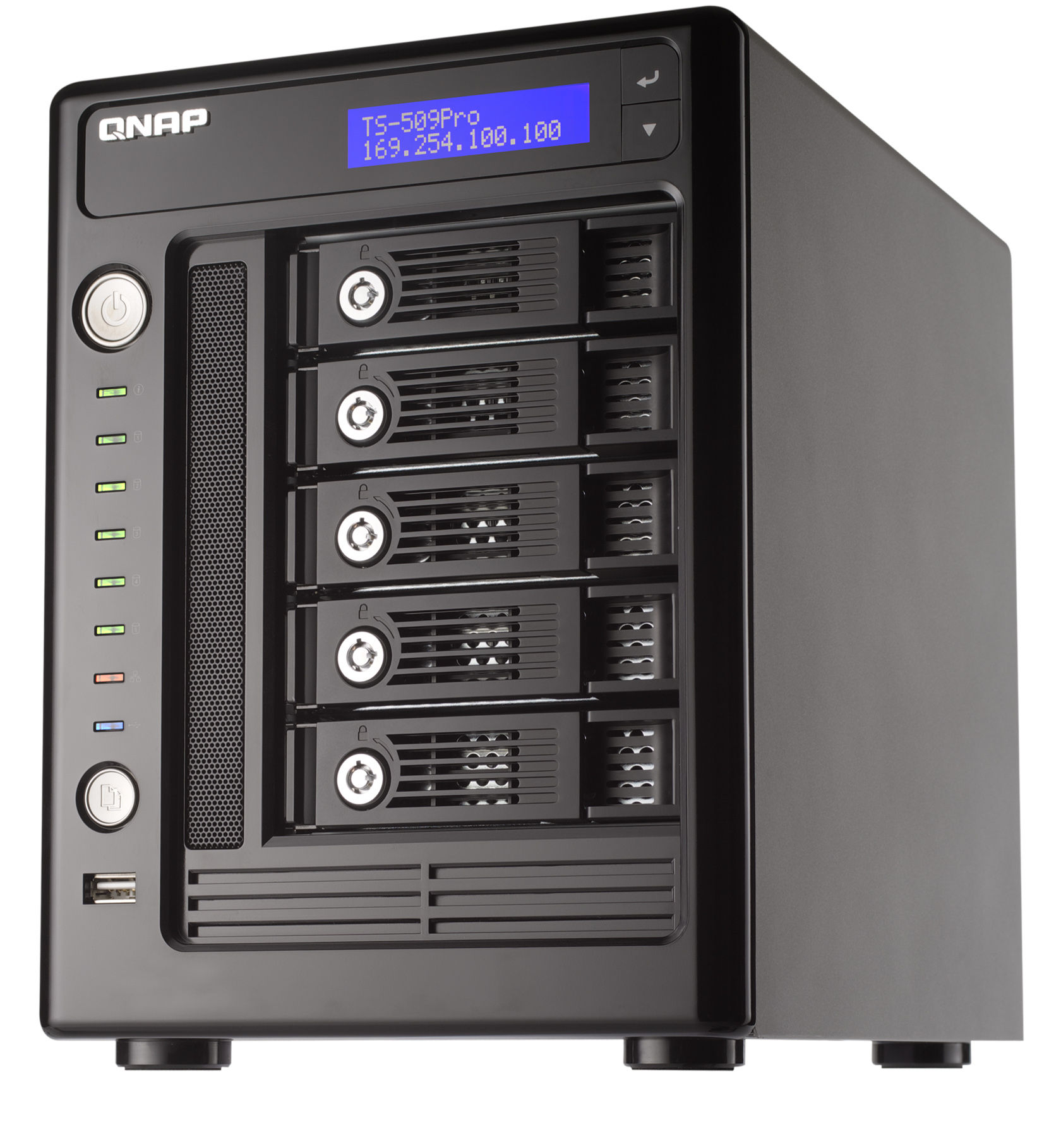 QNAP TS-509 Pro Turbo NAS Tower 1 GB DDR2 5 TB