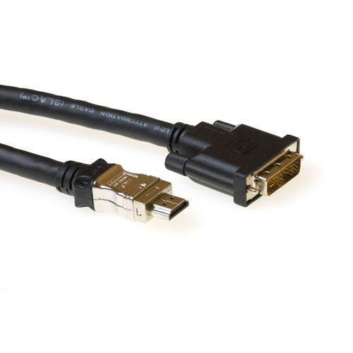 ACT Conversion cable HDMI A male to DVI-D male 10,00 m