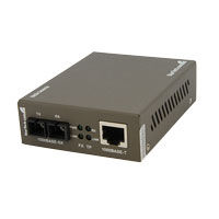 StarTech.com 1000 Mbps Gigabit Multi Mode Fiber Ethernet Media Converter SC 550m