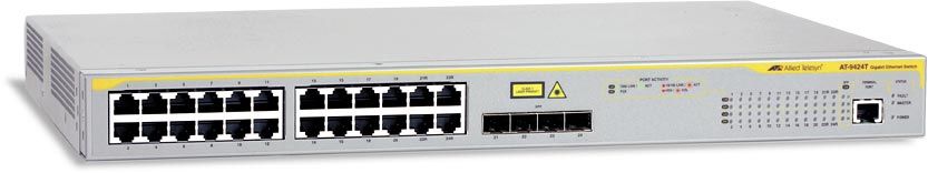 Allied Telesis AT9424T/POE50 network switch Managed L3 Power over Ethernet (PoE) Grey