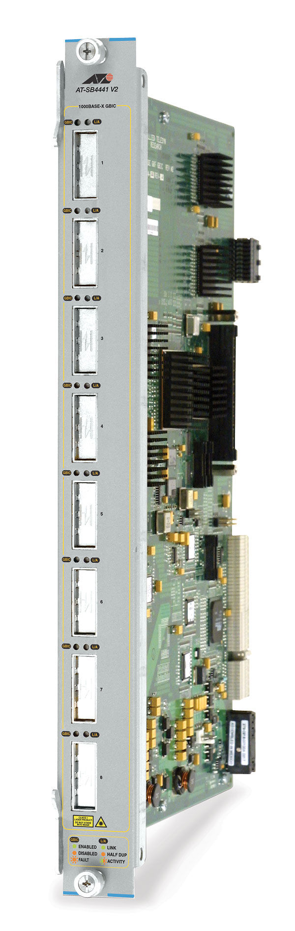 Allied Telesis 8 GBIC line card network switch component