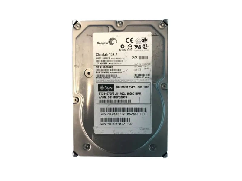 390-0171 - Sun 146GB 10000RPM Fibre Channel 2Gb/s 3.5-in Hard Drive