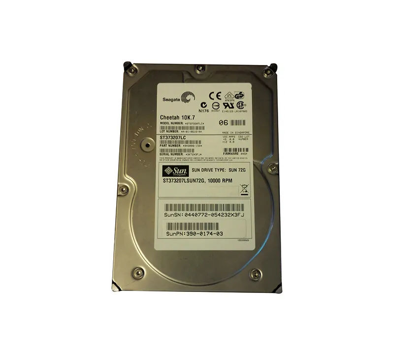390-0174-03 - Sun 73GB 10000RPM SCSI 320MB/s 3.5-in Hard Drive
