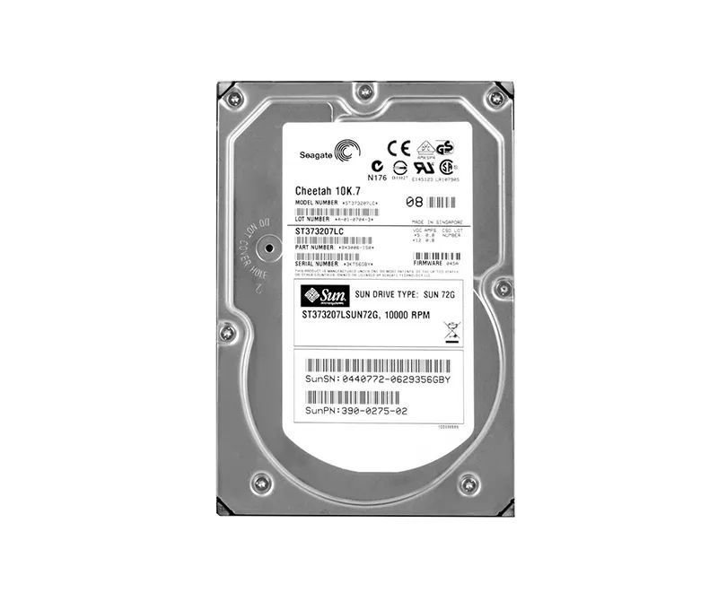 390-0275 - Sun 73GB 10000RPM SCSI 320MB/s 3.5-in Hard Drive