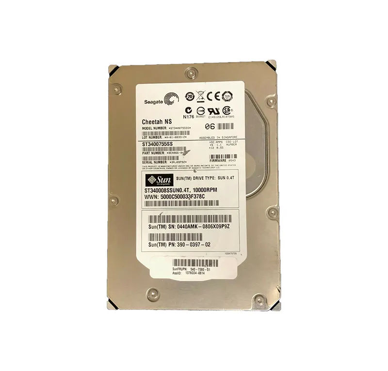 390-0397 - Sun 400GB 10000RPM SAS 3Gb/s 3.5-in Hard Drive