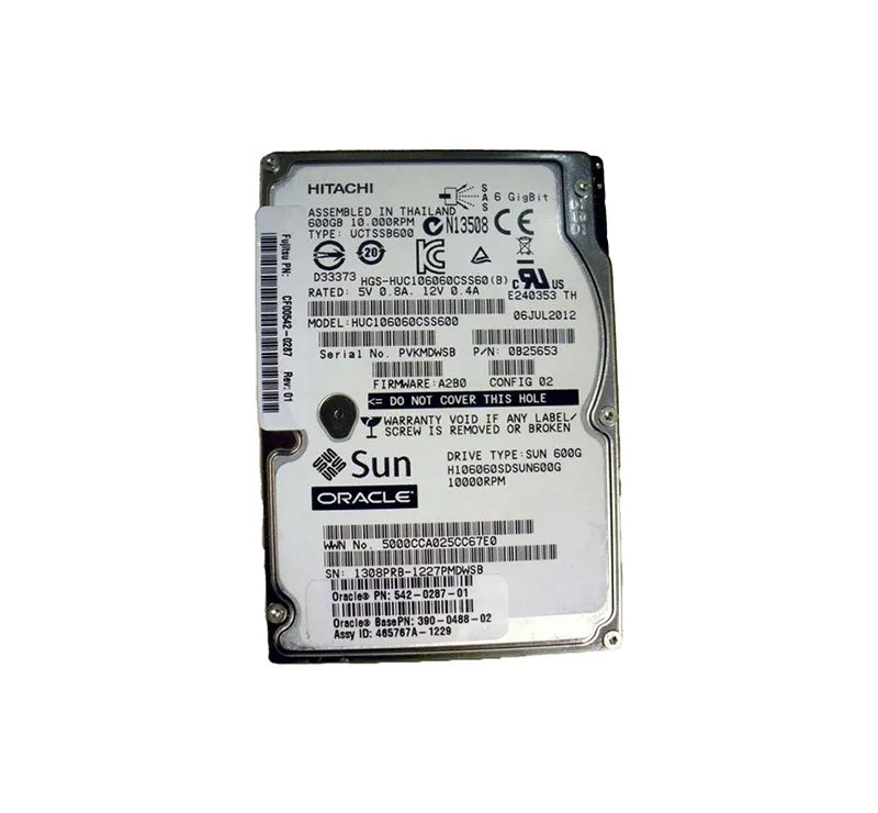 Sun 390-0488-02 600GB SAS 6Gb/s 10000RPM 2.5-inch Internal Hard Drive
