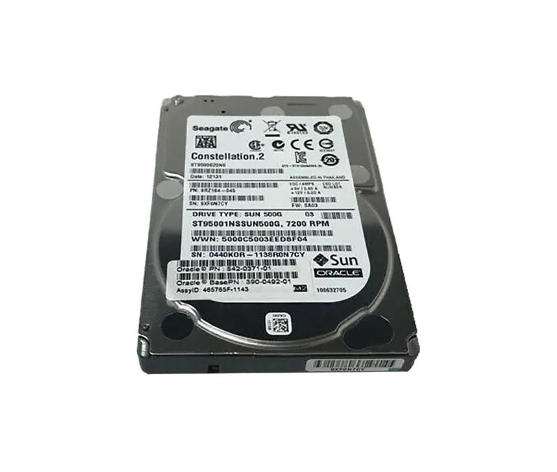 390-0492-01 - Sun 500GB 7200RPM SATA 6Gb/s 2.5-in Hard Drive