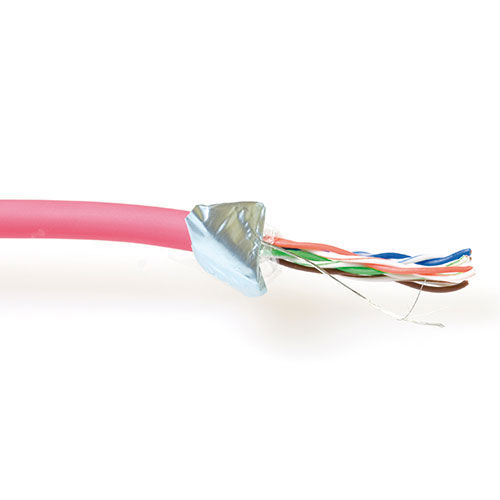 ACT CAT5E F/UTP LSZH stranded patch red 100 m