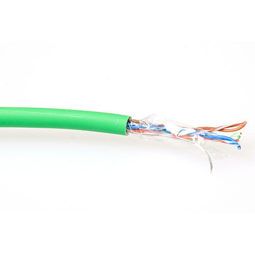 ACT CAT5E F/UTP LSZH stranded patch green 100 m