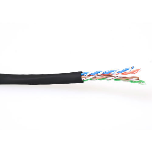 ACT CAT6 U/UTP stranded patch black 100 m
