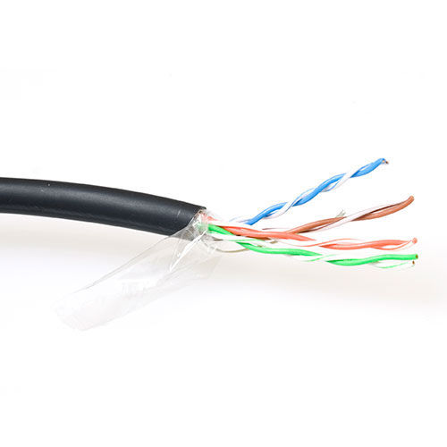 ACT CAT5E F/UTP LSZH stranded patch black 100 m