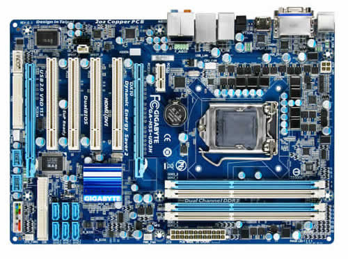 GIGABYTE GA-H55-UD3H motherboard LGA 1156 (Socket H) ATX