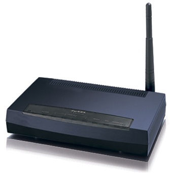 Zyxel 661HW-D1 wireless router Fast Ethernet Black, Blue