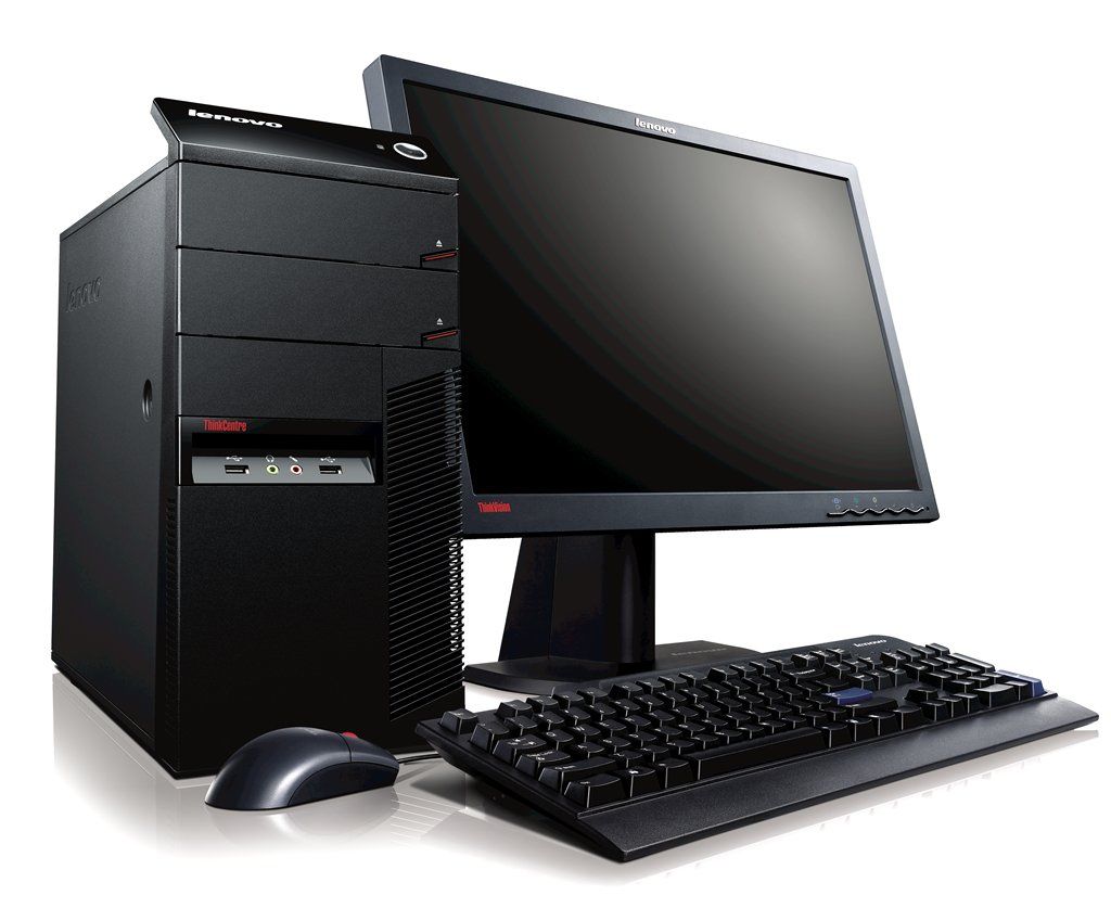 Lenovo ThinkCentre A58 + 19" Intel® Core™2 Duo E7500 2 GB DDR2-SDRAM 320 GB Intel® GMA 4500M Windows 7 Professional Tower PC Black