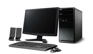 Acer Aspire M3800-X223HQ Intel® Pentium® E5400 6 GB DDR3-SDRAM 1 TB NVIDIA® GeForce® 310 Windows 7 Home Premium Desktop PC Black