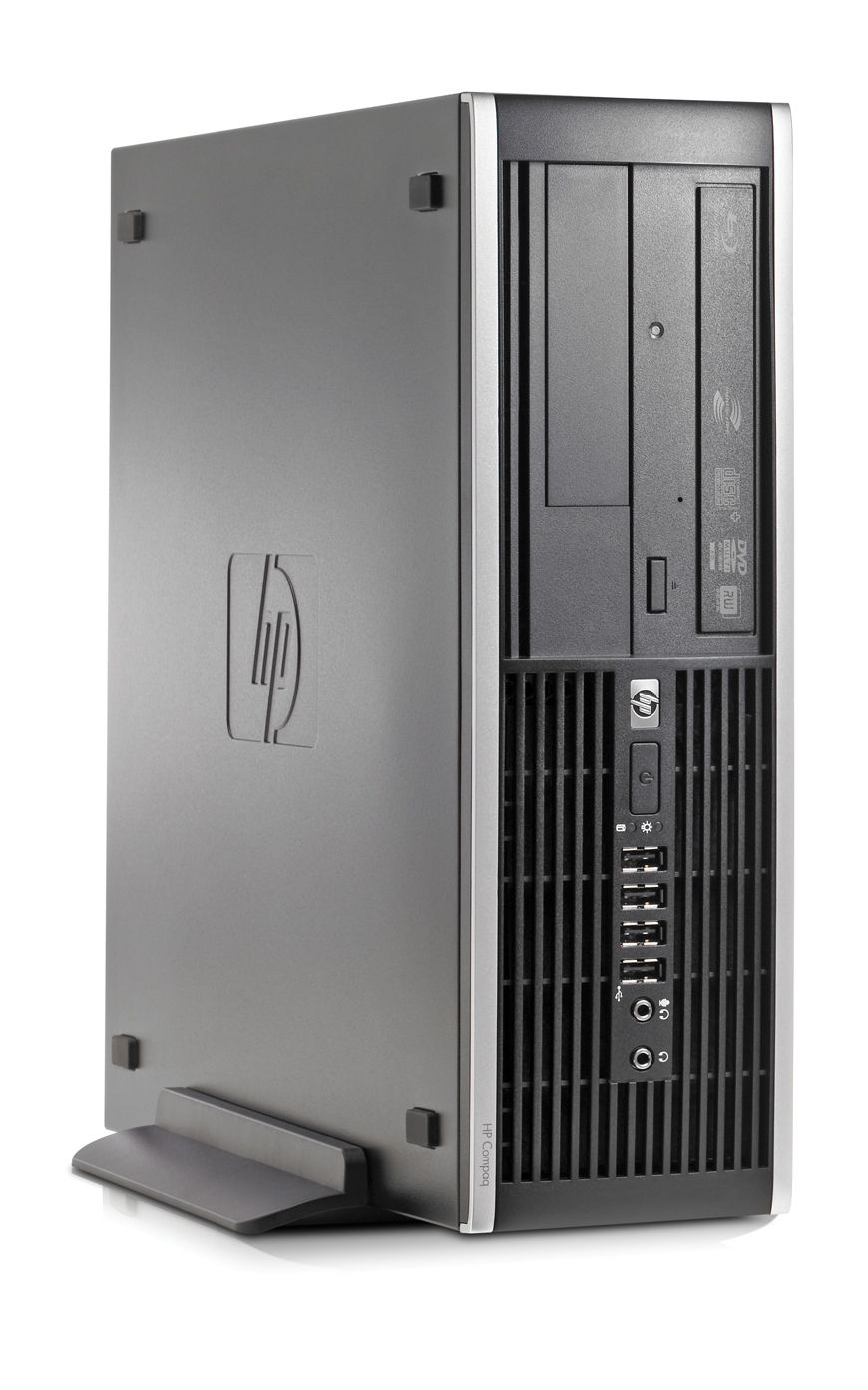 HP Compaq Elite 8000 Elite Intel® Core™2 Duo E8500 4 GB DDR3-SDRAM 320 GB Intel® GMA 4500M Windows 7 Professional SFF PC Black
