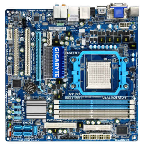 GIGABYTE GA-MA785GM-US2H AMD 785G Socket AM3 micro ATX