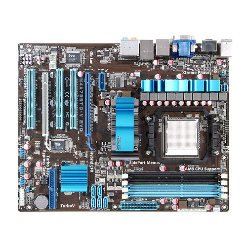 ASUS M4A785TD-V EVO/U3S6 motherboard AMD 785G Socket AM3 ATX