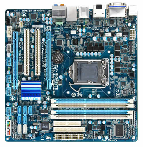 GIGABYTE GA-H57M-USB3 motherboard LGA 1156 (Socket H) micro ATX