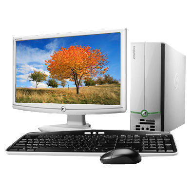 Acer eMachines EL1832 Intel® Celeron® E3300 2 GB DDR2-SDRAM 320 GB NVIDIA® GeForce® 7050 Windows 7 Home Premium SFF PC White