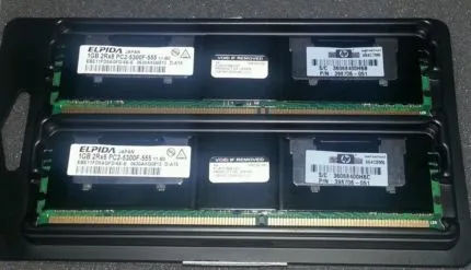 397411-B21 - HP 2GB Kit (2x1GB) DDR2 667MHz ECC FB-DIMM 240-Pin Memory