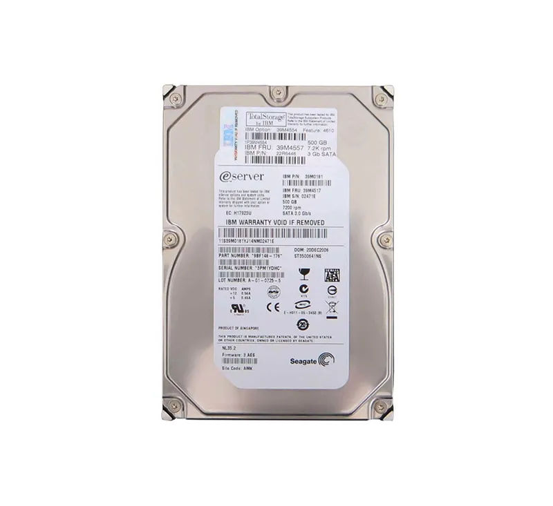 39M4557 - IBM 500GB 7200RPM SATA 3Gb/s 3.5-in Hard Drive