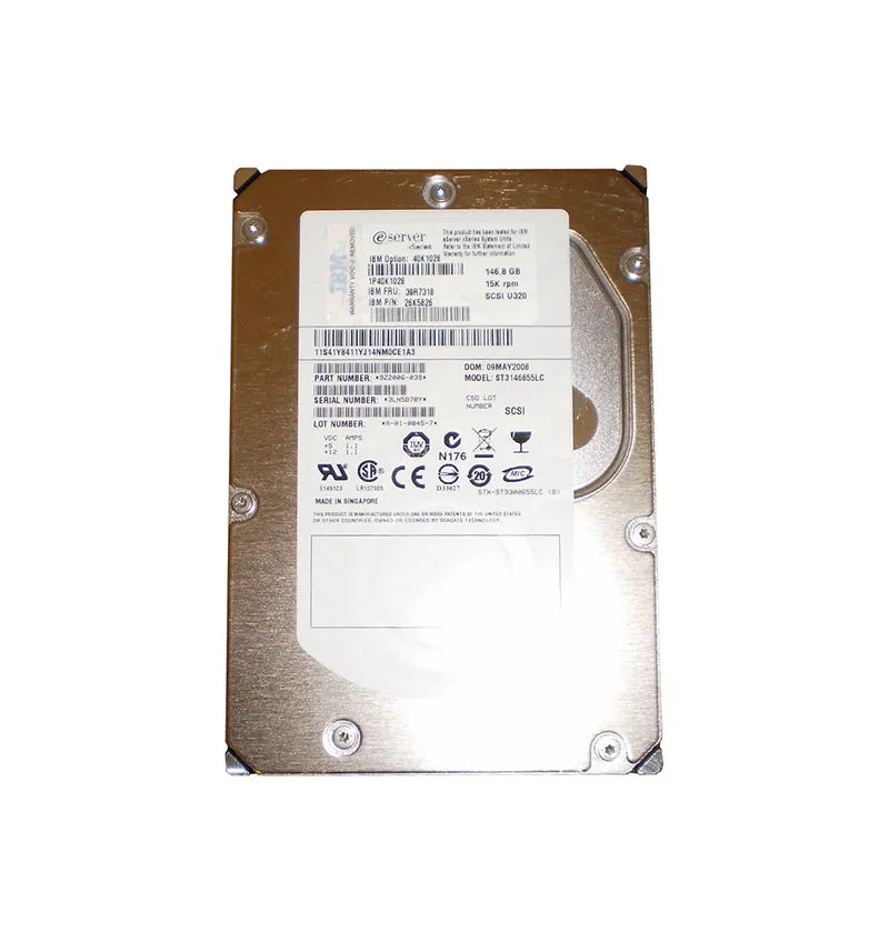39R7318 - IBM 146GB 15000RPM SCSI 320MB/s 3.5-in Hard Drive