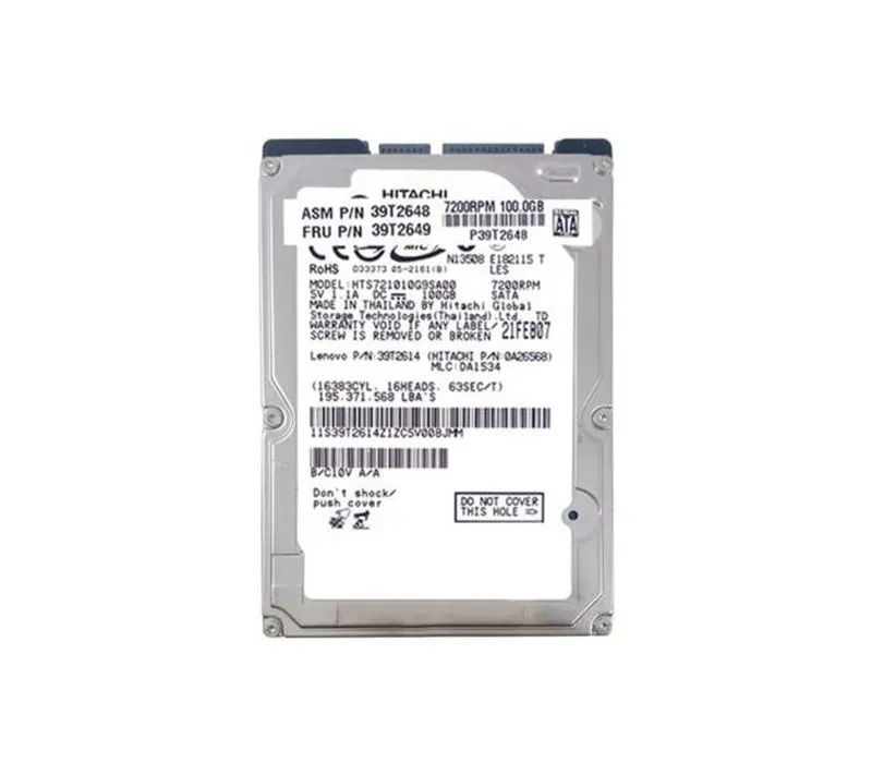 39T2648 - IBM 100GB 7200RPM SATA 1.5Gb/s 2.5-in Hard Drive