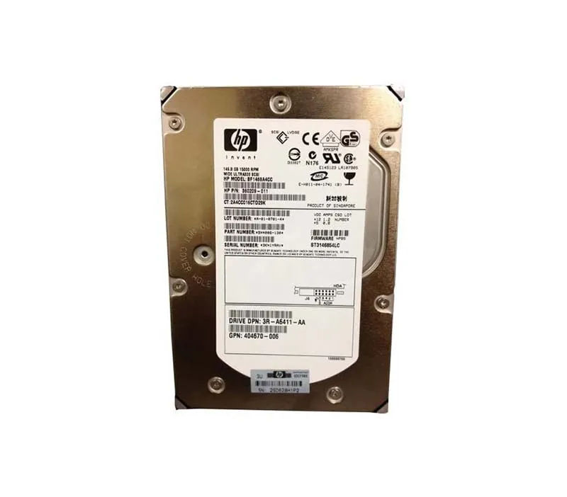 3R-A6411-AA - HP 146GB 15000RPM SCSI 320MB/s 3.5-in Hard Drive